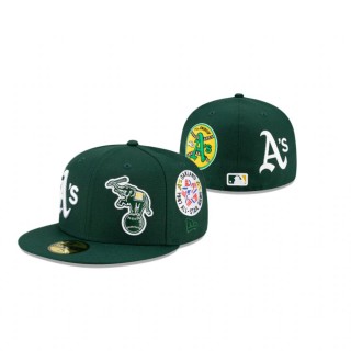 Athletics Green Patch Pride 59Fifty Fitted Hat