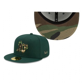 Athletics Green Pop Camo Undervisor 59FIFTY Hat