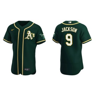Oakland Athletics Reggie Jackson Green Authentic Alternate Jersey