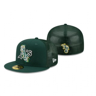 Oakland Athletics Green State Fill Meshback 61FIFTY Hat