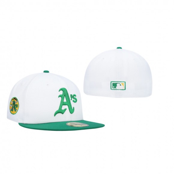 Oakland Athletics White Kelly Green Swingin' A's Two-Tone Hat