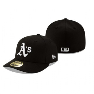Athletics Black Team Low Profile 59FIFTY Fitted Hat