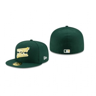 Athletics Green Team Mirror 59FIFTY Fitted Hat