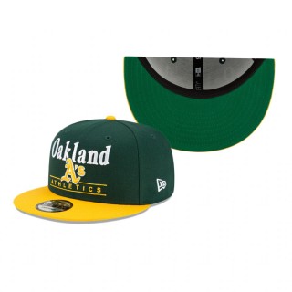 Oakland Athletics Green Two Tone Retro 9FIFTY Snapback Hat