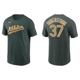 Tyler Soderstrom Athletics Green Name & Number T-Shirt