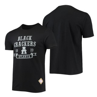 Men's Atlanta Black Crackers Stitches Black Negro League Wordmark T-Shirt