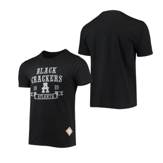 Atlanta Black Crackers Stitches Negro League Wordmark T-Shirt Black