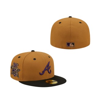 Atlanta Braves 30th Season Purple Undervisor Fitted Hat