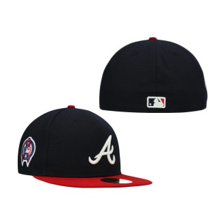 Atlanta Braves New Era 9/11 Memorial Side Patch 59FIFTY Fitted Hat Navy