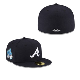 Atlanta Braves Navy FEATURE x MLB 59FIFTY Fitted Hat