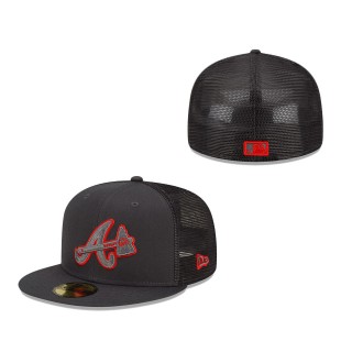 Atlanta Braves 2022 Batting Practice 59FIFTY Fitted Hat Graphite