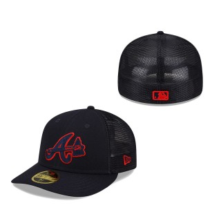 Atlanta Braves 2022 Batting Practice Low Profile 59FIFTY Fitted Hat Navy