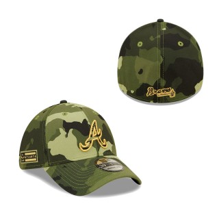 Atlanta Braves New Era Camo 2022 Armed Forces Day 39THIRTY Flex Hat