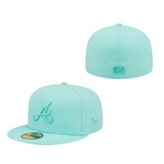 Atlanta Braves Icon Color Pack 59FIFTY Fitted Hat Turquoise