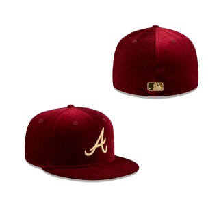 Atlanta Braves Vintage Velvet Fitted Hat