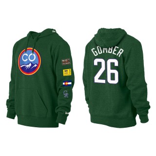 Austin Gomber Colorado Rockies Green 2022 City Connect Pullover Hoodie