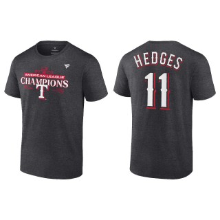 Austin Hedges Texas Rangers Charcoal 2023 American League Champions T-Shirt
