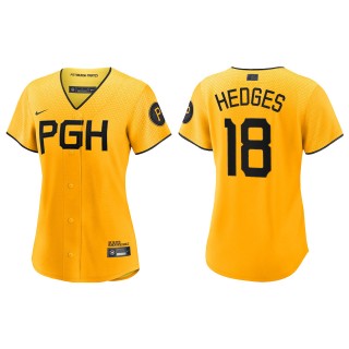 Austin Hedges Women Pittsburgh Pirates Gold City Connect Replica Jersey