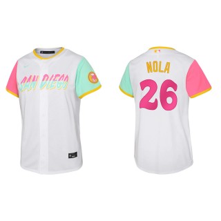 Austin Nola Youth San Diego Padres White 2022 City Connect Replica Jersey