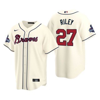 Austin Riley Men's Atlanta Braves Cream Alternate 2021 World Series Champions Replica Jersey