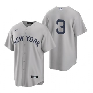 Babe Ruth Yankees Nike Gray 2021 Field of Dreams Replica Jersey