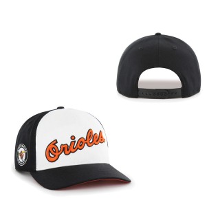 Baltimore Orioles Cooperstown Collection Retro Contra Hitch Snapback Hat Black White