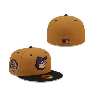 Baltimore Orioles 50 Seasons Cooperstown Collection Purple Undervisor Fitted Hat