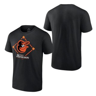 Baltimore Orioles Black 2023 Postseason Around the Horn T-Shirt