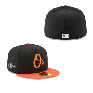 Baltimore Orioles Black 2023 Postseason 59FIFTY Fitted Cap