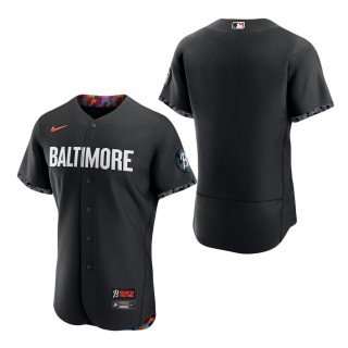 Baltimore Orioles Black 2023 City Connect Authentic Jersey