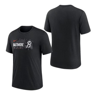Baltimore Orioles Black 2023 City Connect Tri-Blend T-Shirt