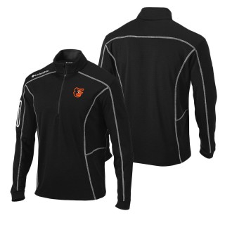 Baltimore Orioles Black Shotgun Omni-Wick Quarter-Zip Pullover Jacket