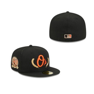 Baltimore Orioles Gold Leaf Fitted Hat