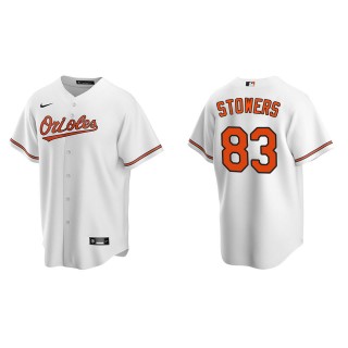 Men's Baltimore Orioles Kyle Stowers White Replica Home Jersey