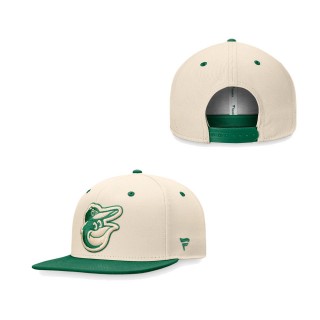 Men's Baltimore Orioles Natural Kelly Green St. Patrick's Day Two Tone Snapback Hat