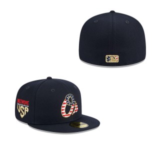 Baltimore Orioles Navy 2023 Fourth of July 59FIFTY Fitted Hat
