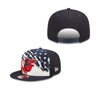 Men's Baltimore Orioles Navy 2022 4th of July Independence Day 9FIFTY Snapback Adjustable Hat