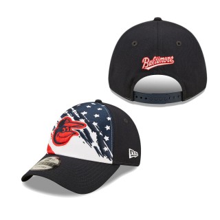 Men's Baltimore Orioles Navy 2022 4th of July Independence Day 9FORTY Snapback Adjustable Hat
