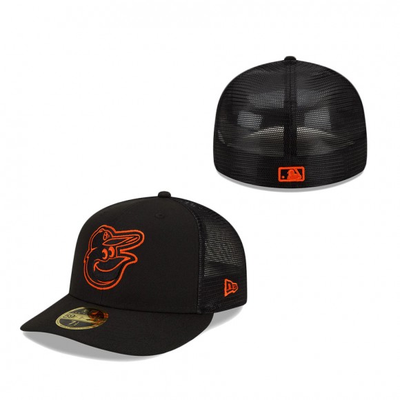 Baltimore Orioles 2022 Batting Practice Low Profile 59FIFTY Fitted Hat Black