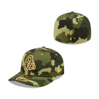 Baltimore Orioles New Era Camo 2022 Armed Forces Day Low Profile 59FIFTY Hat