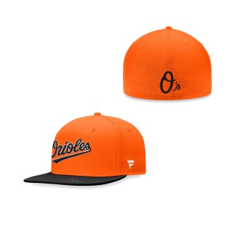 Men's Baltimore Orioles Orange Black Iconic Multi Patch Fitted Hat
