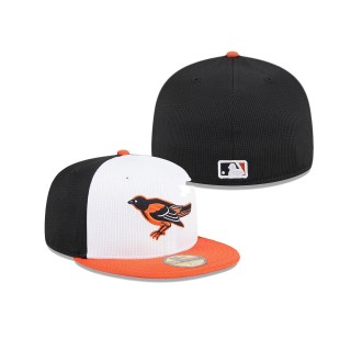 Baltimore Orioles White 2024 Batting Practice 59FIFTY Fitted Hat