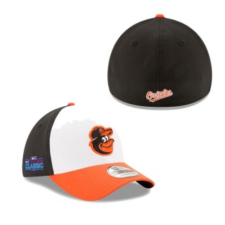 Men's Baltimore Orioles White Orange 2022 Little League Classic 39THIRTY Flex Hat