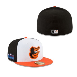 Men's Baltimore Orioles White Orange 2022 Little League Classic 59FIFTY Fitted Hat