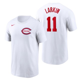 Men's Cincinnati Reds Barry Larkin White 2022 Field of Dreams T-Shirt