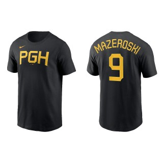 Bill Mazeroski Pittsburgh Pirates Black City Connect Wordmark T-Shirt