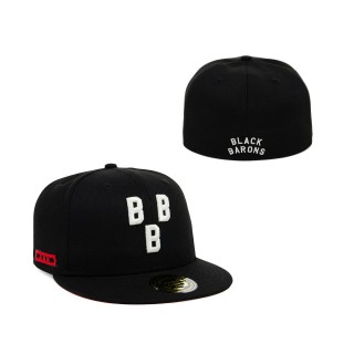 NLB Birmingham Black Barons Rings & Crwns Black Team Fitted Hat