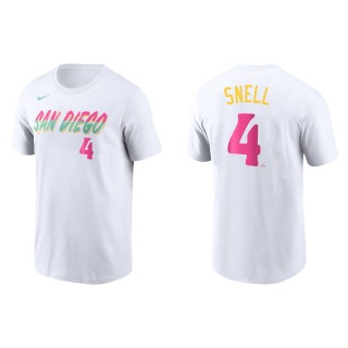 Blake Snell San Diego Padres White 2022 City Connect Name & Number T-Shirt