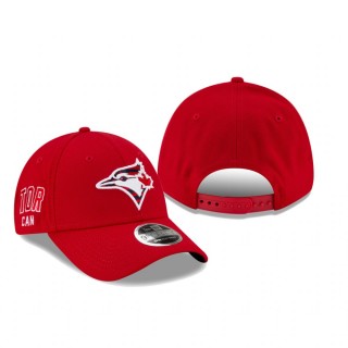 Toronto Blue Jays Red 4th of July 9FORTY Snapback Hat