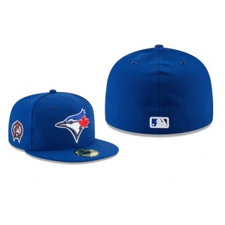Blue Jays Royal 9/11 Remembrance Sidepatch 59FIFTY Fitted Hat